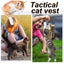 Arnés Táctico para Gatos con Parches Personalizables