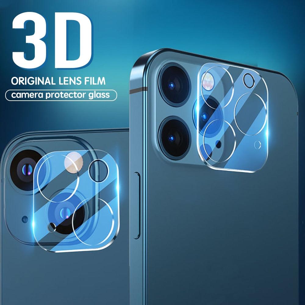 Protector de Lente de Cámara Trasera 3D HD Premium para iPhone