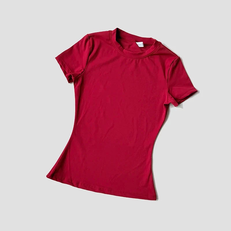 Camiseta de Yoga Sin Costuras FlexiFit para Mujeres Activas