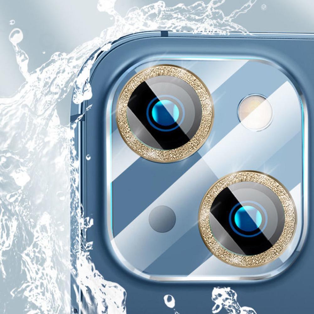 Sparkling Camera Lens Protector for iPhone 14 Pro Max - Shockproof Tempered Glass Cover - Korvel