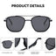 BARCUR Trendy Polarized Sunglasses with UV400 Protection