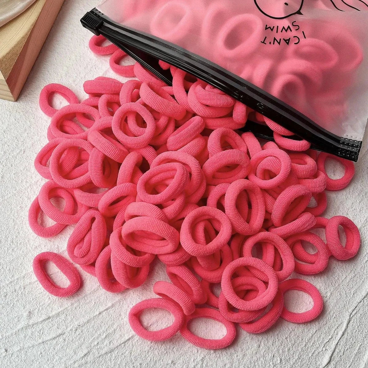 Colorful Kids Elastic Hair Bands - 20/50pcs Set
