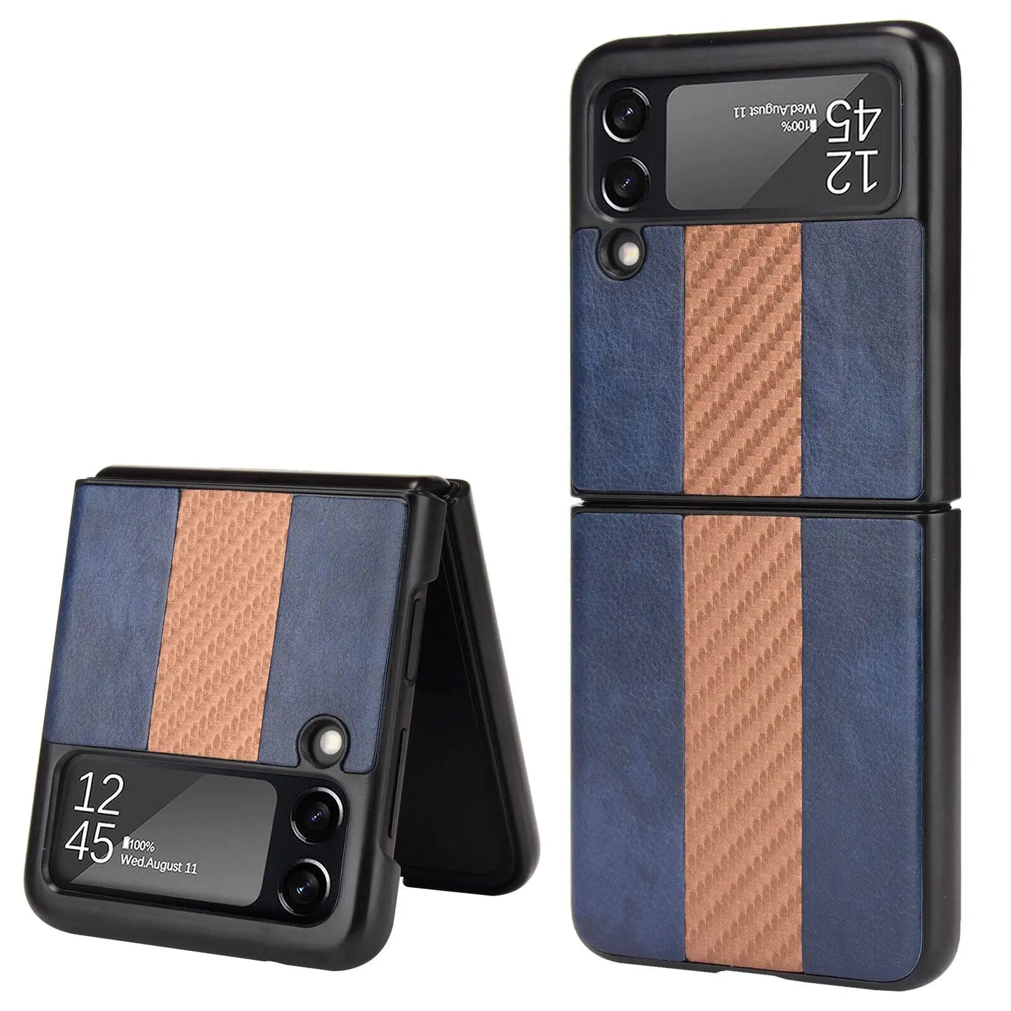 Slim Folding Leather Shockproof Case for Samsung Galaxy Z Flip 3 5G
