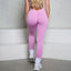 Leggings de yoga en denim acid wash avec dos en V et fronces