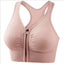 Women's Front Zipper Sports Bra for Active Lifestyles