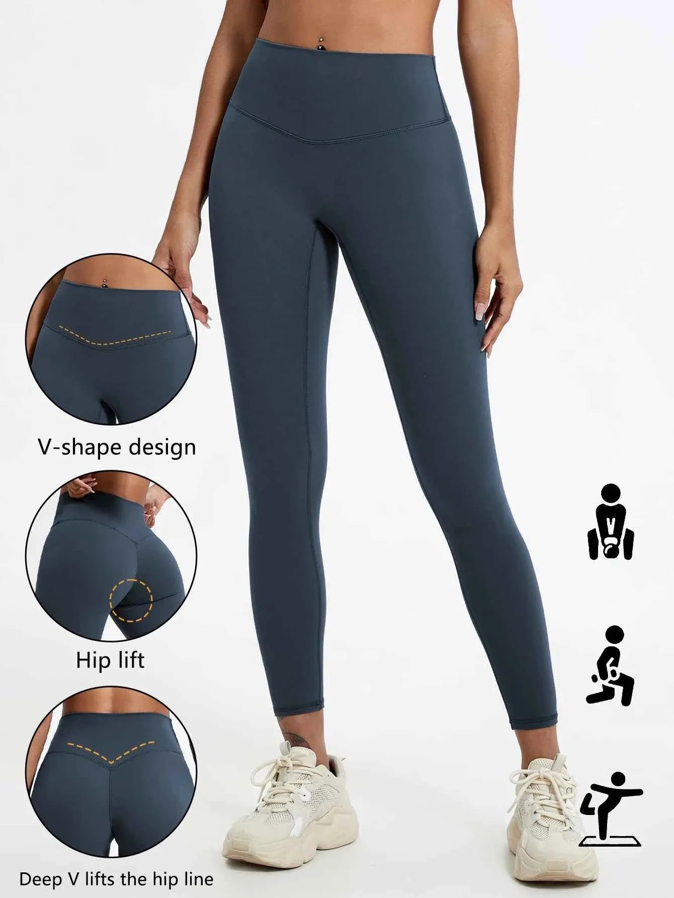 Leggings de Yoga de Cintura Alta Quick-Dry Hearuisavy