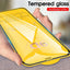 Protecteur d'écran en verre trempé 9D Full Cover pour iPhone