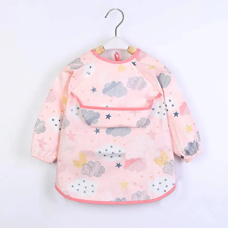 Bavoir imperméable à manches longues premium pour enfants