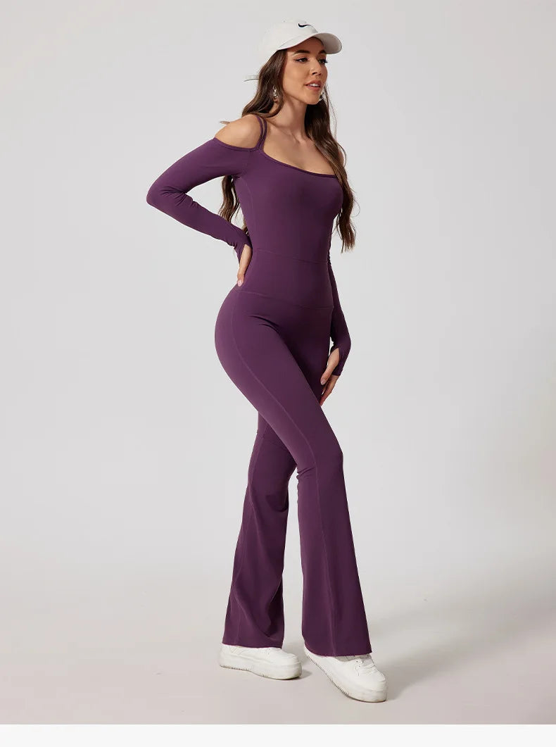 Combinaison de yoga évasée pour femmes pour un mode de vie actif