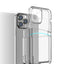Coque de téléphone transparente antichoc avec double emplacement pour cartes pour iPhone