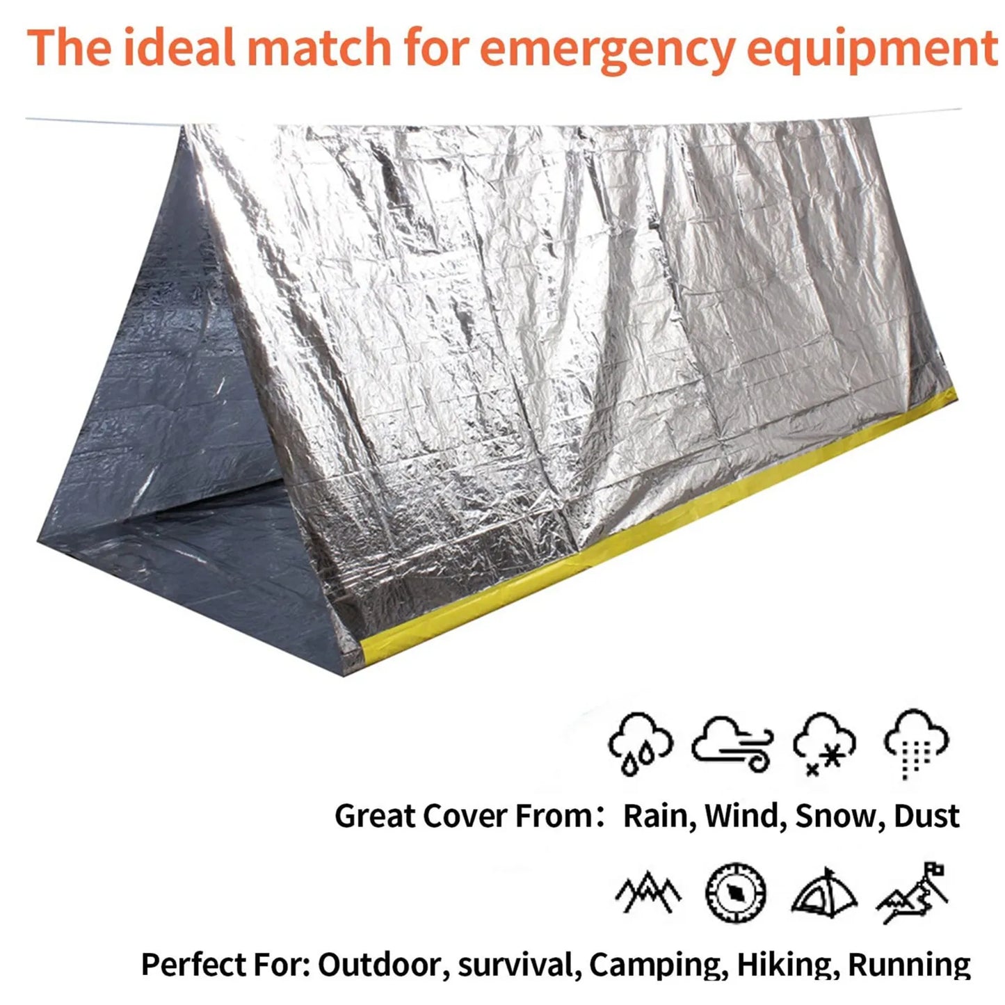 Tente de survie d'urgence et sac de couchage