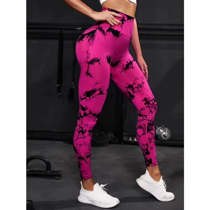Leggings de Yoga de Cintura Alta Sin Costuras FlexFit