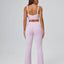 FlareLift Yoga Set: High-Waist Pants & Backless Bra
