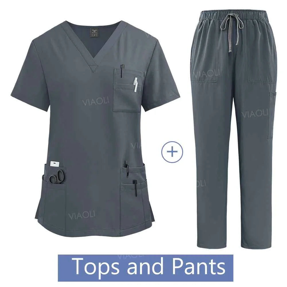 Gown chirurgicale pour femmes avec poches