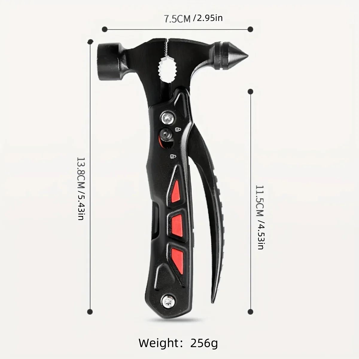 TrailMaster Compact Multitool & Tactical Hammer