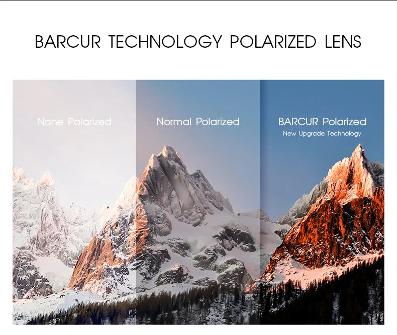 Lunettes de sport polarisées BARCUR pour hommes - Protection UV400