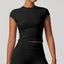 JUREN FlexFit Short Sleeve Yoga Top for Women