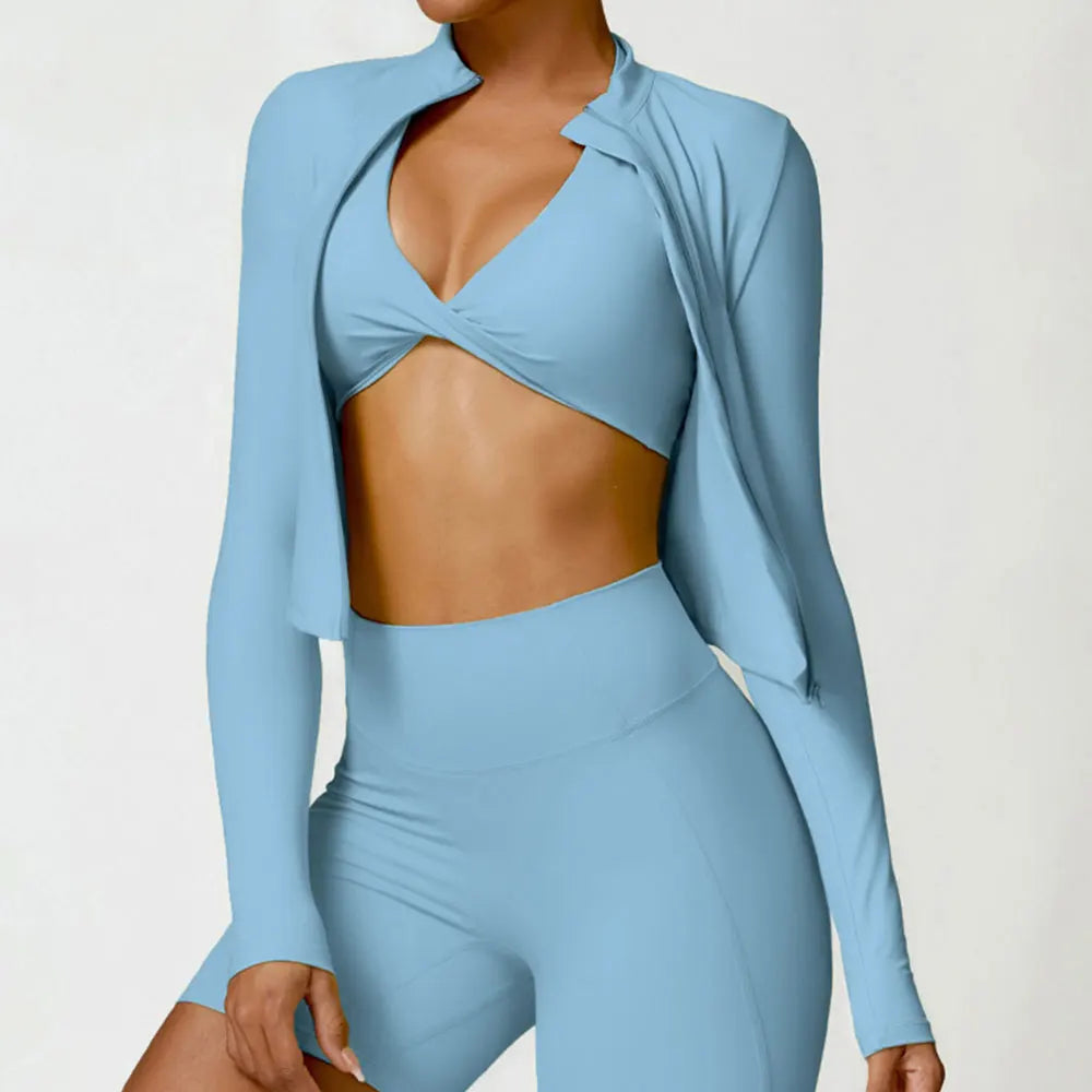 Veste de sport zippée pour femmes