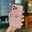 Transparent Card Slot Holder Case for iPhone Models