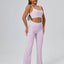 FlareLift Yoga Set: High-Waist Pants & Backless Bra