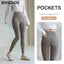 BIVIGAOS Women's Sharkskin Leggings - White