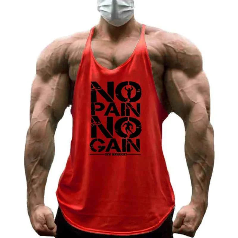 NO PAIN NO GAIN Camiseta Sin Mangas para Hombre