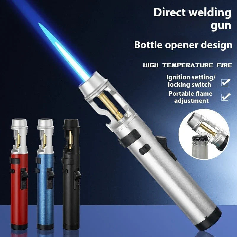 BlazeMaster Windproof Metal Torch for BBQ & Outdoor Cooking
