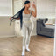 Conjunto de Top Corto y Leggings de Gimnasio Premium