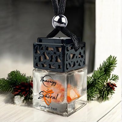 Sacral Chakra Aromatherapy Car Diffuser with Crystal Infusion - 8ml - Korvel