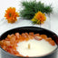 Juniper Zest Crystal Candle with Peach Aventurine | 9oz Coconut-Soy Wax Bliss - Korvel