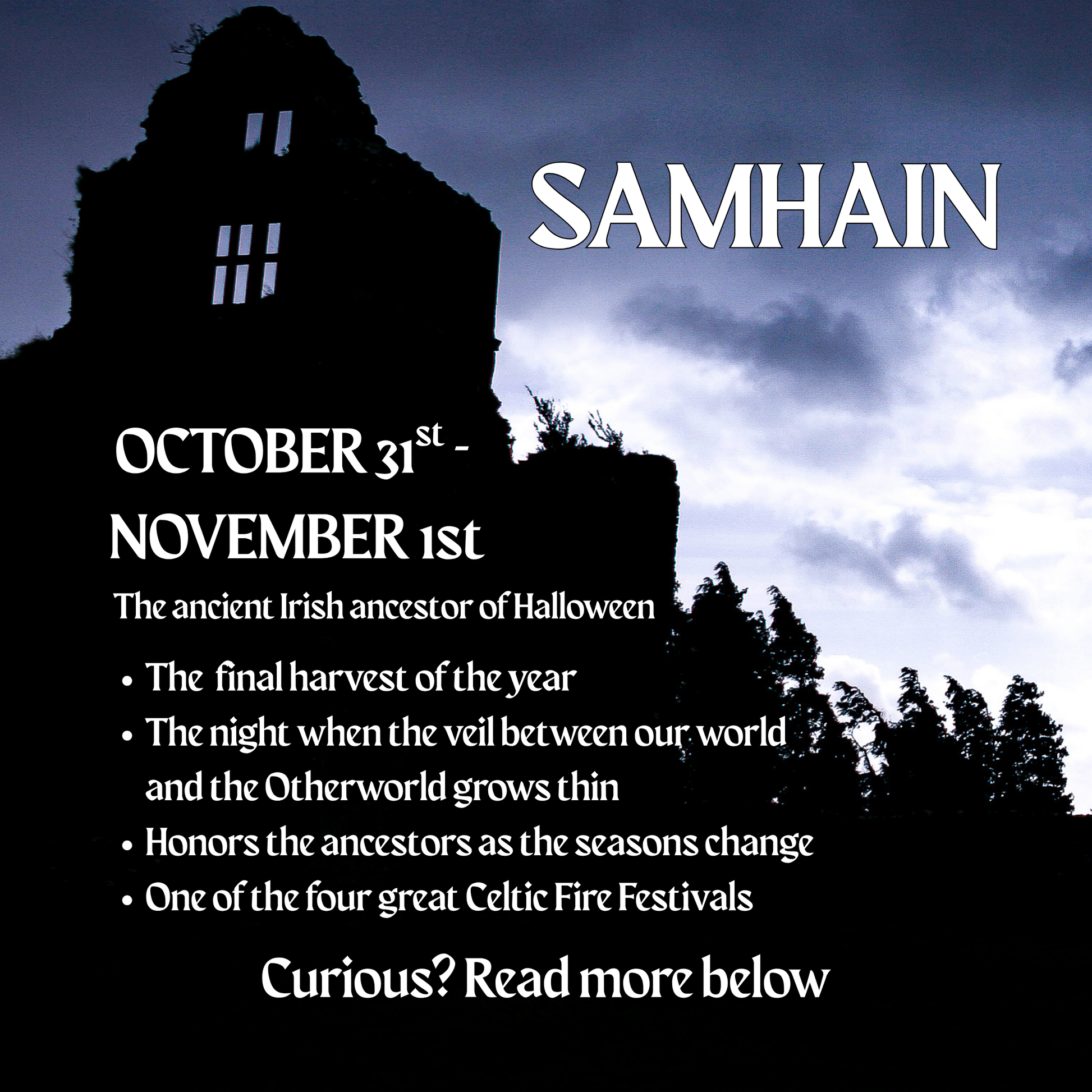 Samhain Diffuser Oil Blend - Celtic Wheel of the Year Collection - Korvel