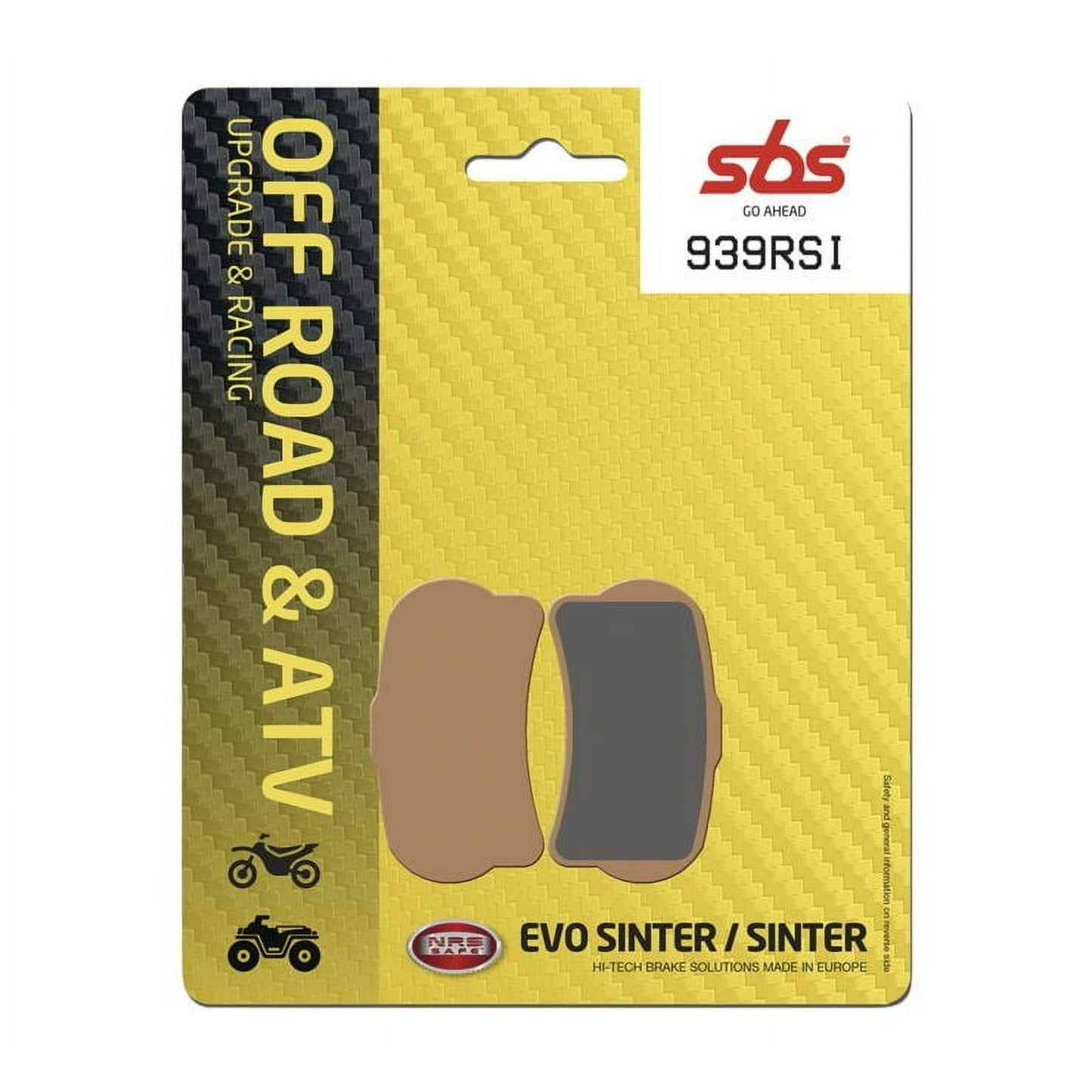 Plaquettes de frein de course SBS 939RSI Sintered-MX/ATV