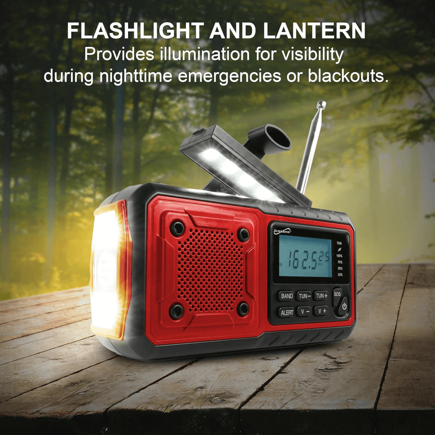 Ultimate Multi-Powered Emergency Radio with NOAA Alerts - Korvel