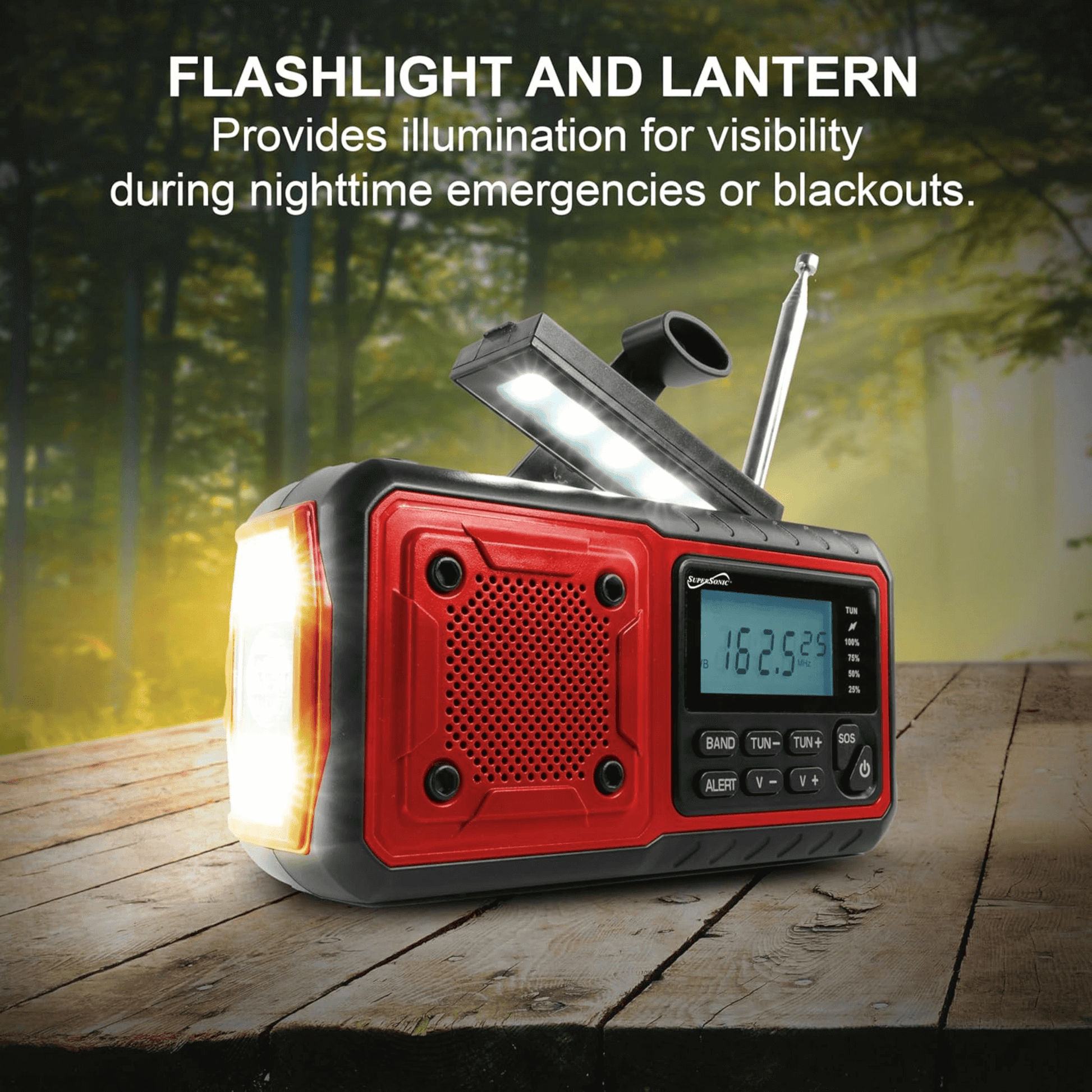 Ultimate Multi-Powered Emergency Radio with NOAA Alerts - Korvel