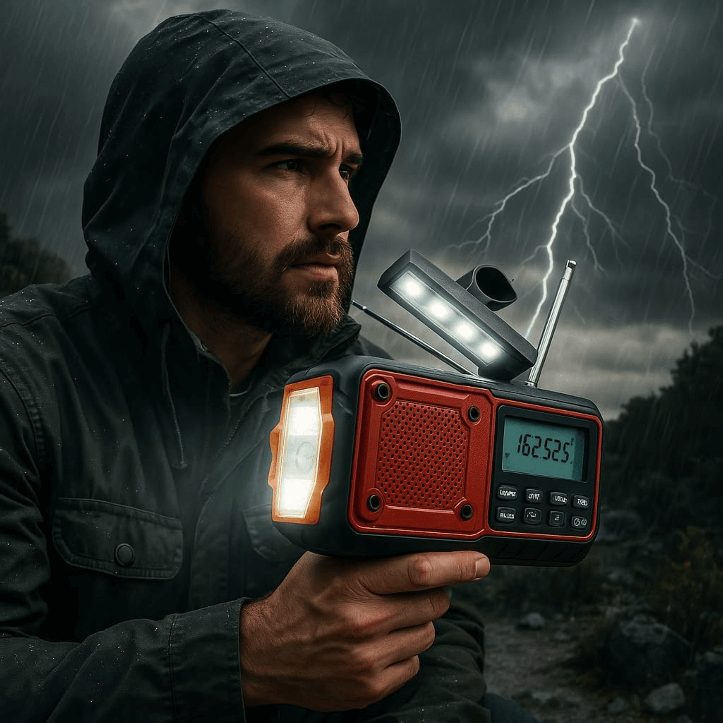 Ultimate Multi-Powered Emergency Radio with NOAA Alerts - Korvel