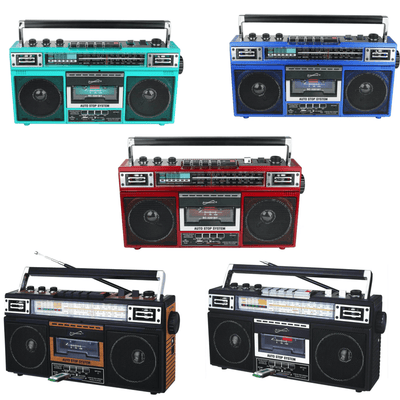 Supersonic 4 Band Bluetooth Radio & Cassette Player + Cassette To Mp3 Converter - Korvel