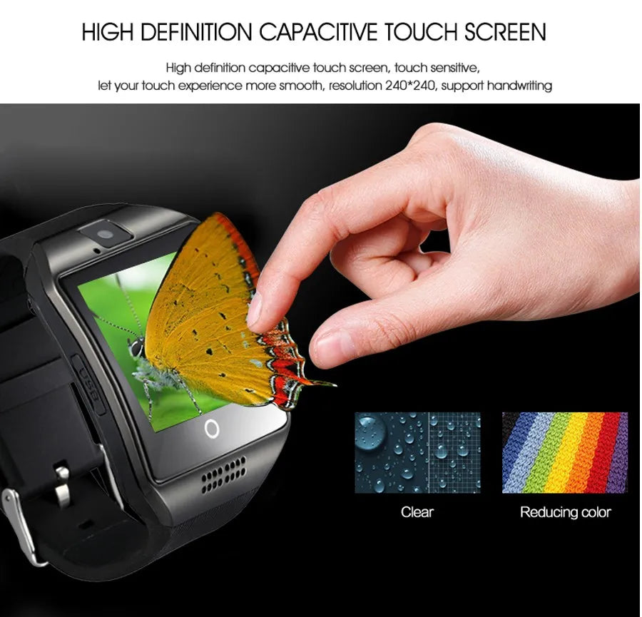 Bluetooth Smart Watch Q18 with Camera and SMS Sync