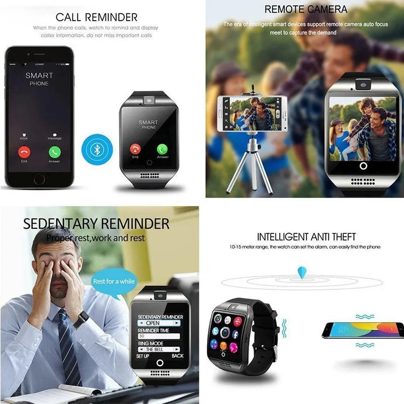 Bluetooth Smart Watch Q18 with Camera and SMS Sync