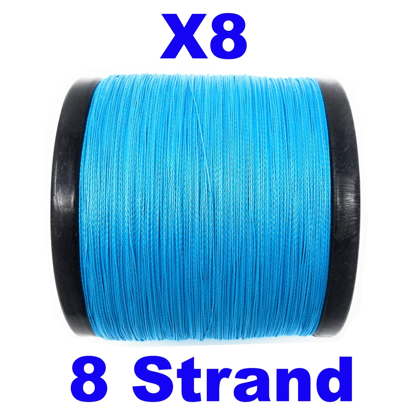 Línea de pesca trenzada Reaction Tackle Pro X8 - Azul marino, 8 hebras