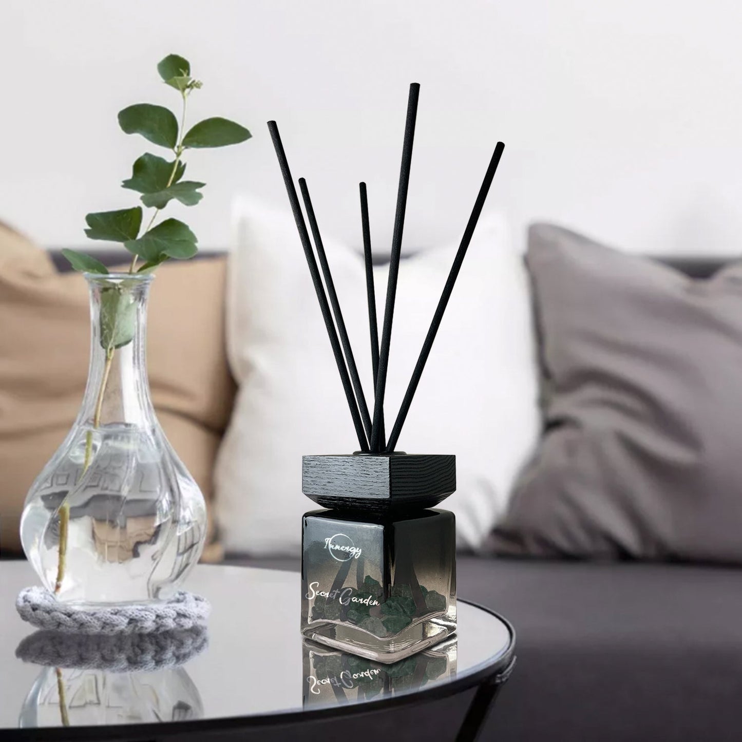 Enchanting Secret Garden Crystal-Infused Reed Diffuser, 100ml - Korvel