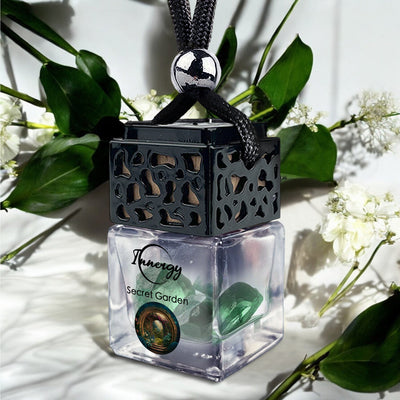 Luxurious Secret Garden Crystal-Infused Car Diffuser - 8ml Air Freshener - Korvel