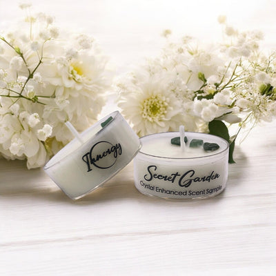 Enchanting Secret Garden Premium Coconut-Soy Wax Tea Light Candle, 1oz - Korvel