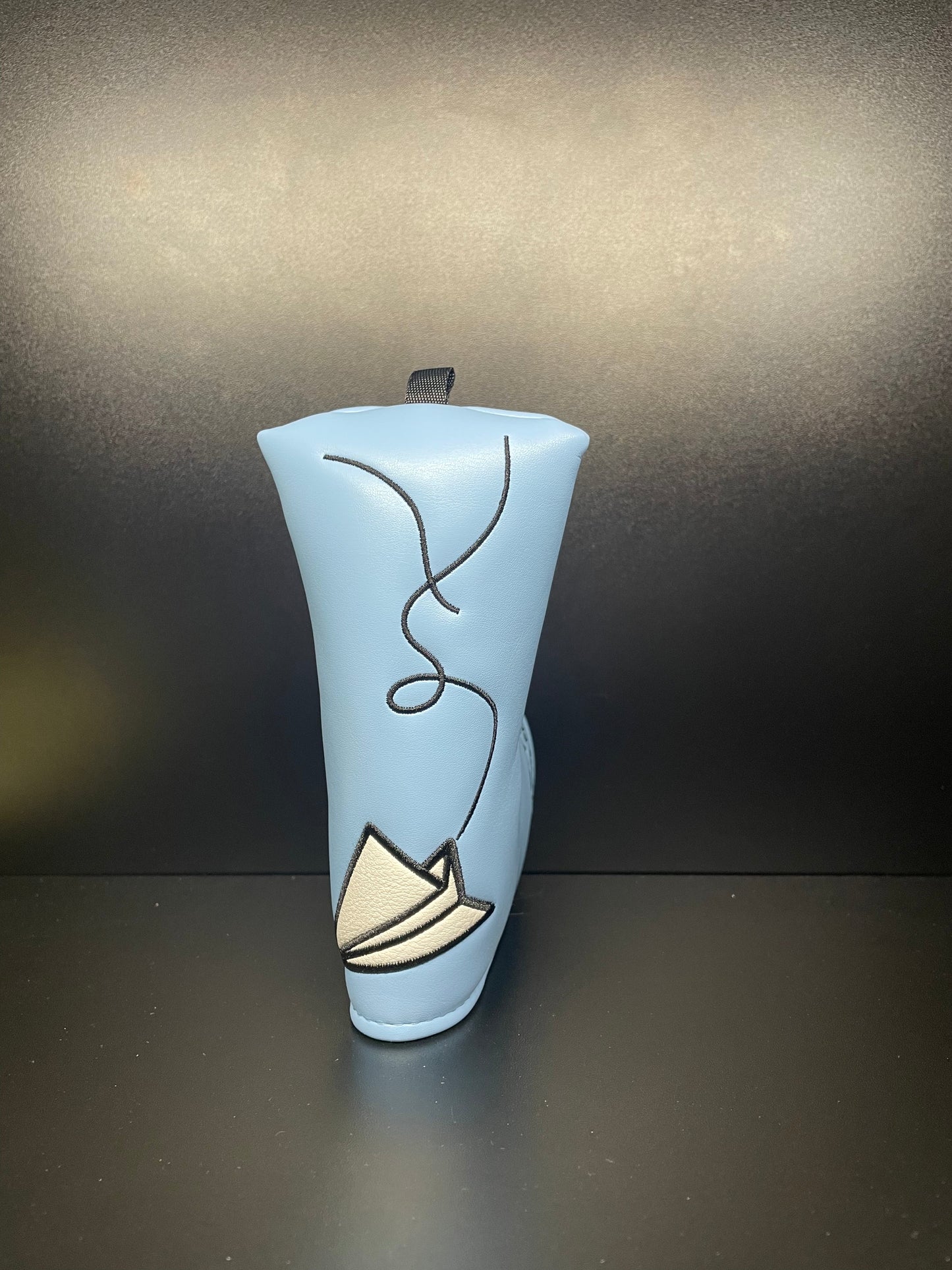 Funda de palo de golf con diseño de avión de papel azul, ¡envíalo!