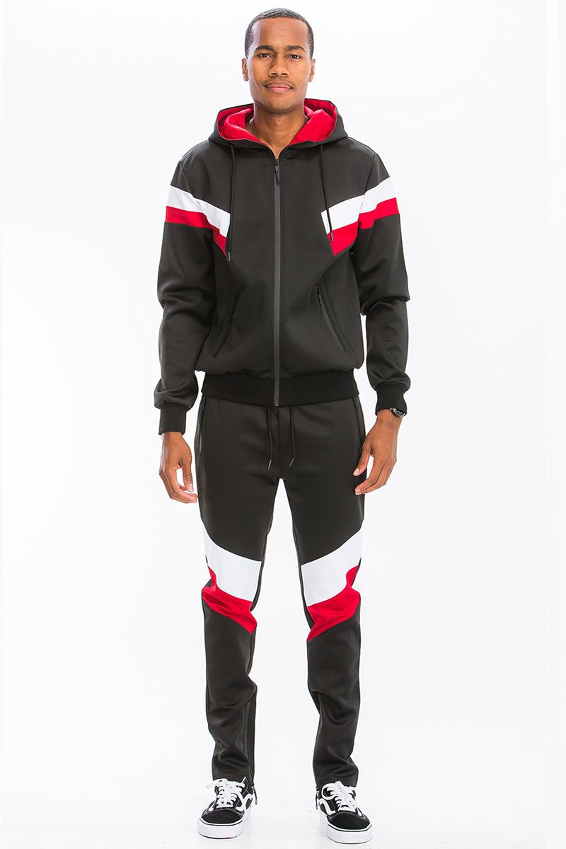 Conjunto de Pista Impreso de Poliéster y Spandex
