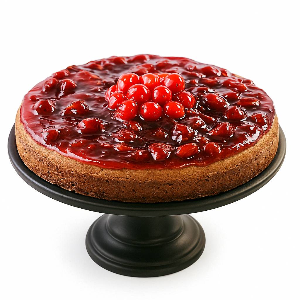 Tarta de Queso de Cereza con Chocolate Sin Azúcar de Andy Anand de 9" - Delicia Artesanal