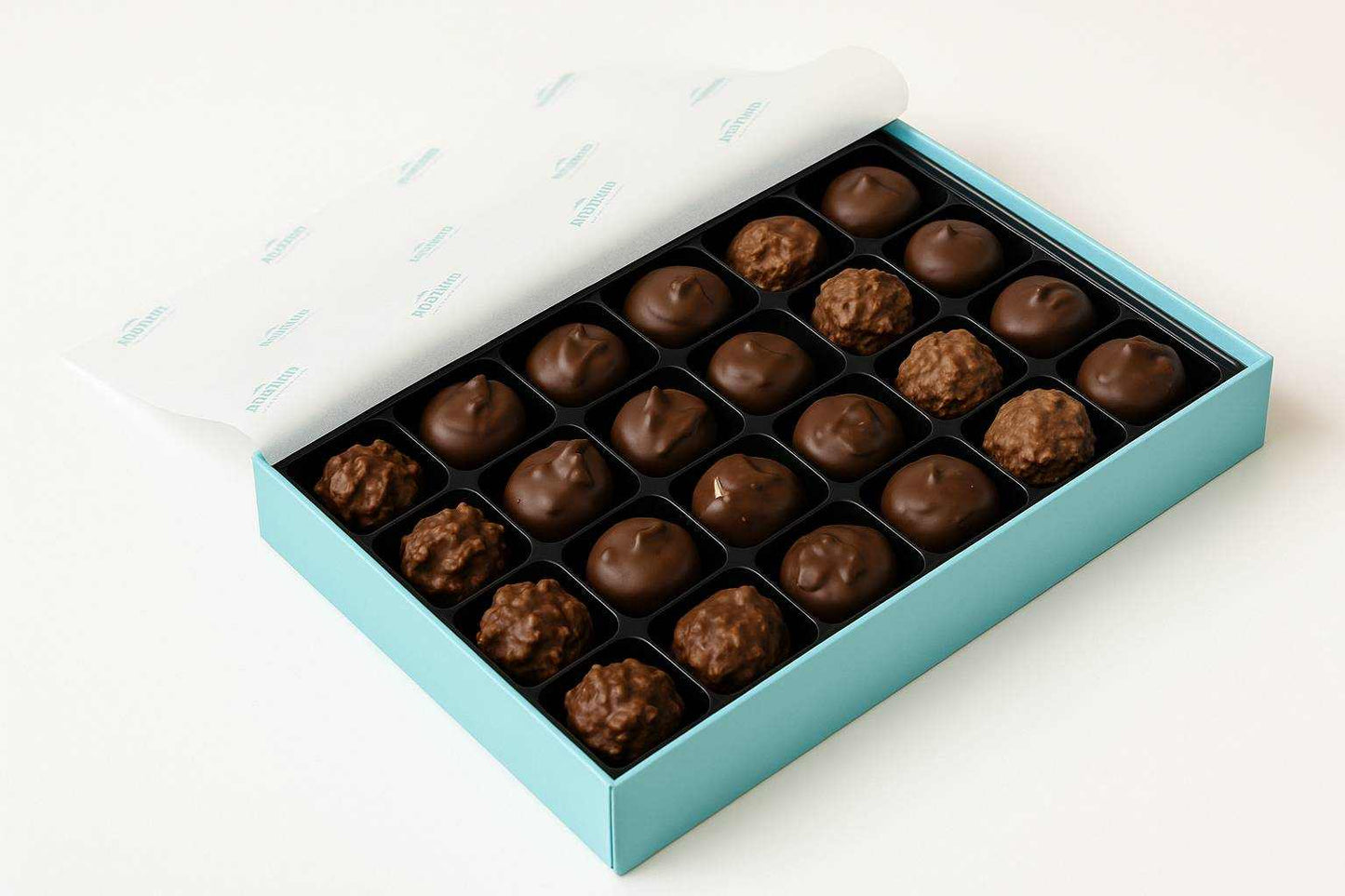 Échantillon de chocolat sans sucre Andy Anand - assortiment de 20 pièces