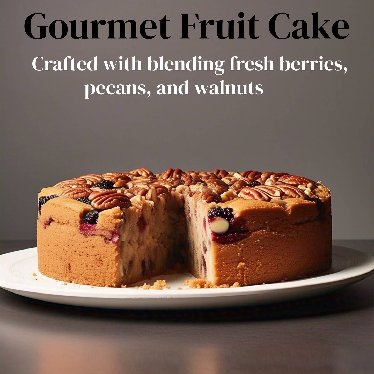 Andy Anand Sugar Free Fruit Cake - Handcrafted Delight (2.8 Lbs)