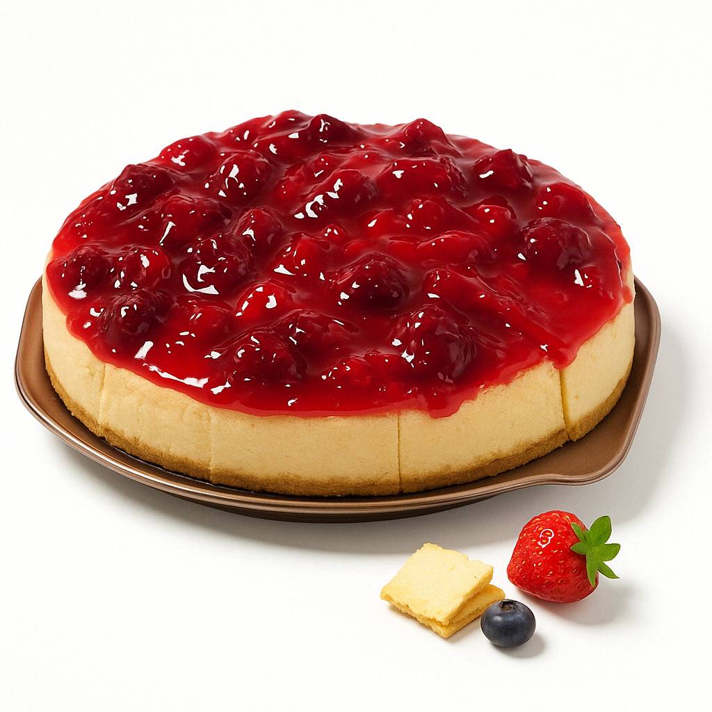 Gâteau au fromage aux fraises sans sucre Andy Anand 9" - 3,4 lbs