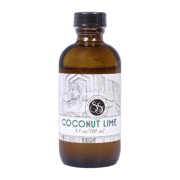 Splash apaisant après-rasage à la noix de coco et au citron vert de Shannons Soap 3,3 oz