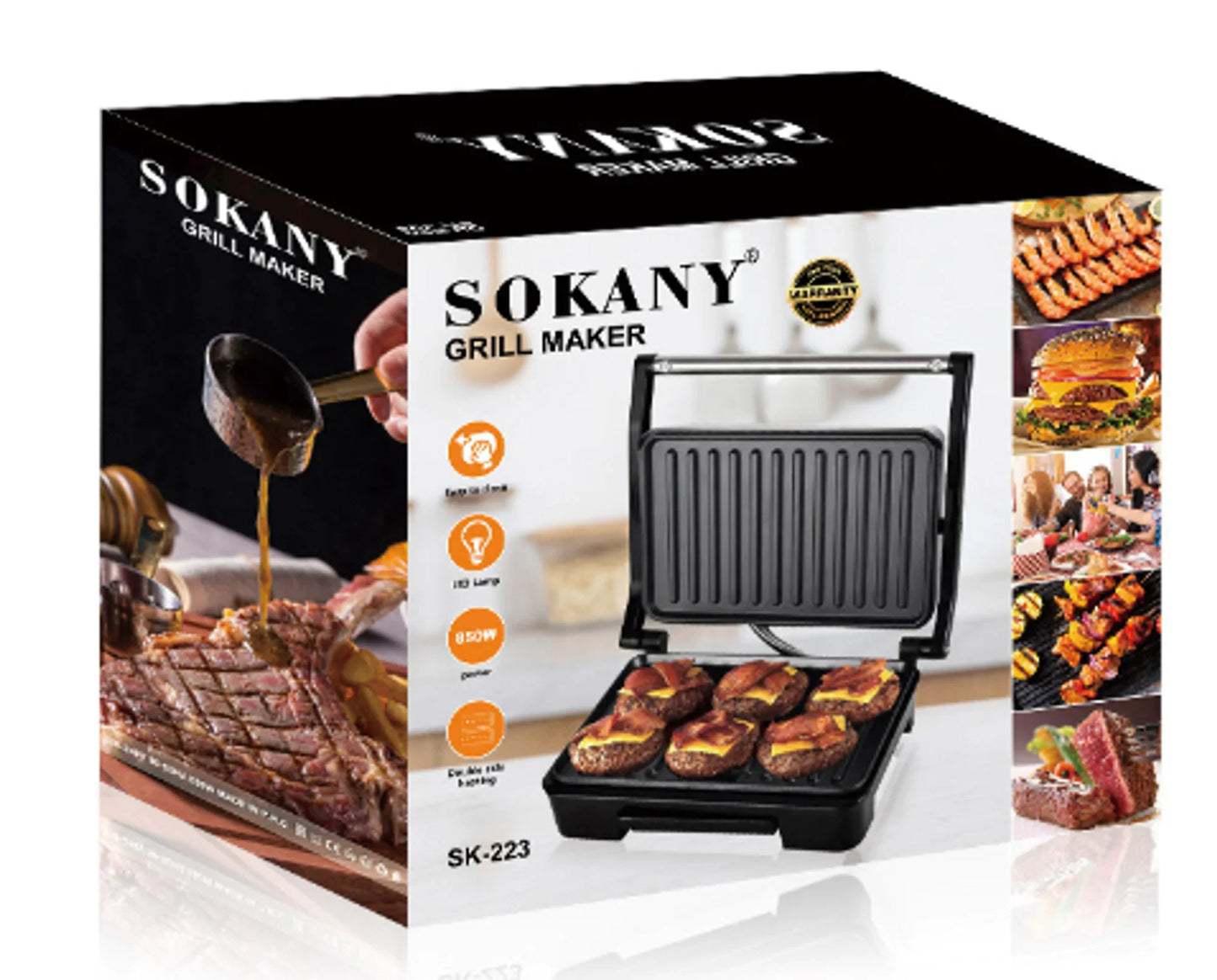 Gril à steak électrique premium pour des steaks parfaitement cuits